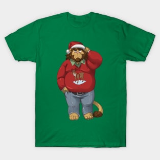 The lion who felt the xmas spirit T-Shirt